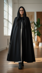 Dura/Chamois Cape: Royal Elegance for Every Occasion | كاب برباط ( اسود  -  احمر