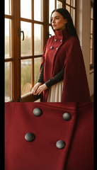 Elegant Winter Cape – Warmth & Luxury in One Piece - puncho| بانشو
