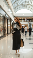 Black & Silver Waterproof Jacket  – Wear It as a Dress or Jacket!| ديسكو