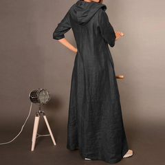 Long Waterproof Kaftan with Zipper – Practical & Stylish in All Sizes! تفته