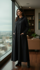 Premium Japanese Kaftan - Linen & Handcrafted Buttons |يابانى