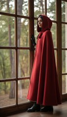 Dura/Chamois Cape: Royal Elegance for Every Occasion | كاب برباط ( اسود  -  احمر