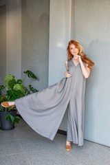 Jumpsuit Oversized: Hidden Front Zipper & Multiple Colors