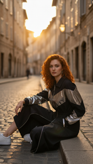 Black & Silver Waterproof Jacket  – Wear It as a Dress or Jacket!| ديسكو