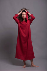 Burgundy & Navy Linen Set: Two-Piece Elegance with a Practical Twist