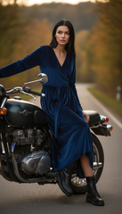 Turkish Velvet Wrap Dress  – Perfect for Any Occasion | راب قطيفه