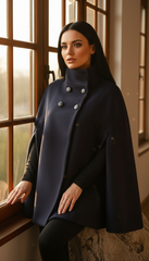 Elegant Winter Cape – Warmth & Luxury in One Piece - puncho| بانشو