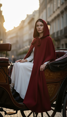 Dura/Chamois Cape: Royal Elegance for Every Occasion | كاب برباط ( اسود  -  احمر