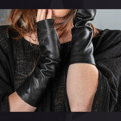 Leather Gloves – Premium Lined with Velvet for Warmth & Style