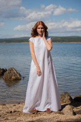 Quarter-Sleeve Linen Dress: Practical & Stylish in Multiple Colors