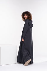 Kafftan with Hoodie  - Linen | سويت شيرت