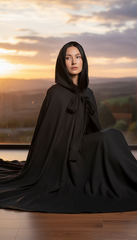 Dura/Chamois Cape: Royal Elegance for Every Occasion | كاب برباط ( اسود  -  احمر