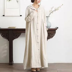 Premium Japanese Kaftan - Italian Linen & Handcrafted Buttons