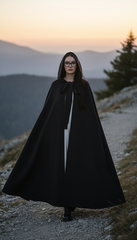 Dura/Chamois Cape: Royal Elegance for Every Occasion | كاب برباط ( اسود  -  احمر