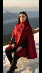 Elegant Winter Cape – Warmth & Luxury in One Piece - puncho| بانشو
