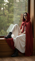 Dura/Chamois Cape: Royal Elegance for Every Occasion | كاب برباط ( اسود  -  احمر