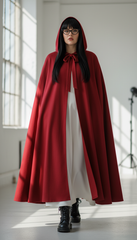Dura/Chamois Cape: Royal Elegance for Every Occasion | كاب برباط ( اسود  -  احمر