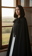 Dura/Chamois Cape: Royal Elegance for Every Occasion | كاب برباط ( اسود  -  احمر