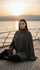 Elegant Winter Cape – Warmth & Luxury in One Piece - puncho| بانشو