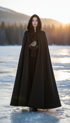 Dura/Chamois Cape: Royal Elegance for Every Occasion | كاب برباط ( اسود  -  احمر