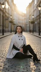 Elegant Winter Cape – Warmth & Luxury in One Piece - puncho| بانشو