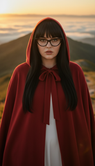 Dura/Chamois Cape: Royal Elegance for Every Occasion | كاب برباط ( اسود  -  احمر