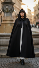 Dura/Chamois Cape: Royal Elegance for Every Occasion | كاب برباط ( اسود  -  احمر