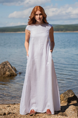 Quarter-Sleeve Linen Dress: Practical & Stylish in Multiple Colors