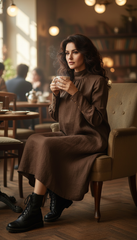 Linen Dress – Wrinkle-Resistant Design with Hidden Pockets | هاى كول