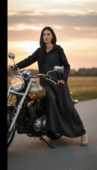 Kafftan with Hoodie  - Linen Treated-Linen  | سويت شيرت