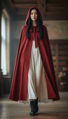 Dura/Chamois Cape: Royal Elegance for Every Occasion | كاب برباط ( اسود  -  احمر