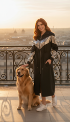 Black & Silver Waterproof Jacket  – Wear It as a Dress or Jacket!| ديسكو