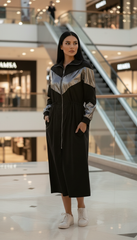 Black & Silver Waterproof Jacket  – Wear It as a Dress or Jacket!| ديسكو