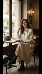 Linen Dress – Wrinkle-Resistant Design with Hidden Pockets | هاى كول
