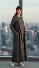 Premium Japanese Kaftan - Linen & Handcrafted Buttons |يابانى