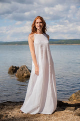 Sleeveless Maxi Dress from Premium Italian Linen – A Wardrobe Essential with Timeless Style