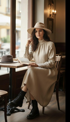 Linen Dress – Wrinkle-Resistant Design with Hidden Pockets | هاى كول