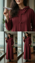 Premium Japanese Kaftan - Linen & Handcrafted Buttons |يابانى