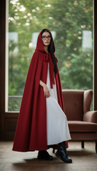 Dura/Chamois Cape: Royal Elegance for Every Occasion | كاب برباط ( اسود  -  احمر