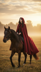 Dura/Chamois Cape: Royal Elegance for Every Occasion | كاب برباط ( اسود  -  احمر