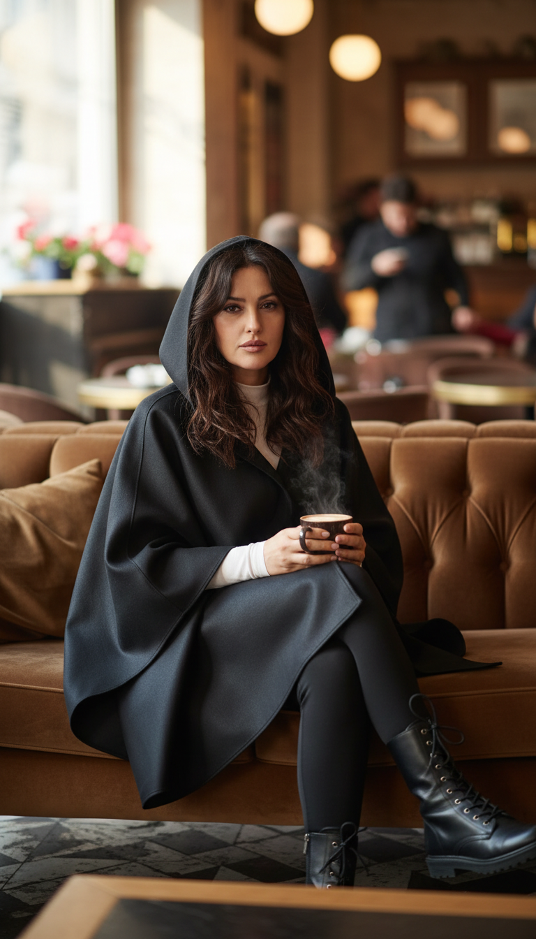 Black Shawl – Ultimate Warmth & Style for Every Outfit | كاب قصير