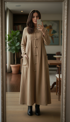Premium Japanese Kaftan - Linen & Handcrafted Buttons |يابانى