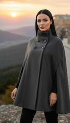 Elegant Winter Cape – Warmth & Luxury in One Piece - puncho| بانشو