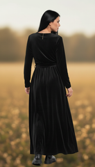 Turkish Velvet Wrap Dress  – Perfect for Any Occasion | راب قطيفه