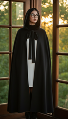 Dura/Chamois Cape: Royal Elegance for Every Occasion | كاب برباط ( اسود  -  احمر