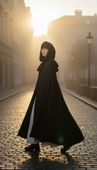 Dura/Chamois Cape: Royal Elegance for Every Occasion | كاب برباط ( اسود  -  احمر