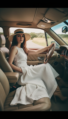 Linen Cloche Skirt with Hidden Pockets |كلوش