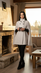 Elegant Winter Cape – Warmth & Luxury in One Piece - puncho| بانشو