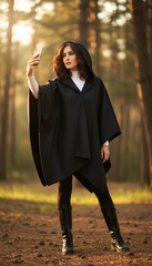 Black Shawl – Ultimate Warmth & Style for Every Outfit | كاب قصير