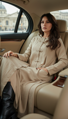 Premium Japanese Kaftan - Linen & Handcrafted Buttons |يابانى